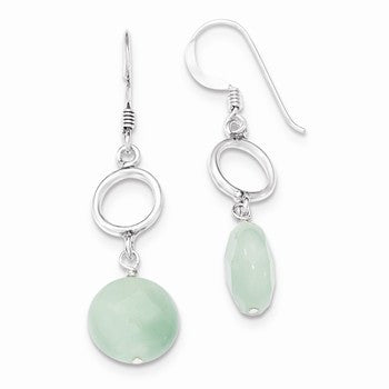 Sterling Silver Green Earrings