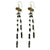 Sterling Silver Dark Green Olivine Crystal Earrings