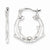 Sterling Silver Kissing Dolphins Hoop Earrings