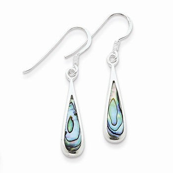 Sterling Silver Abalone Dangle Earring, Jewelry Earrings