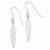 Sterling Silver Feather Earrings