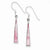 Sterling Silver Pink Shell Dangle Earrings