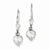 Sterling Silver CZ Leverback Earrings
