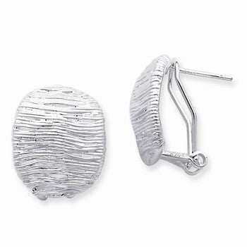 Sterling Silver Omega Back Earrings