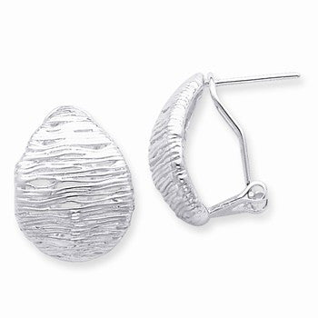 Sterling Silver Omega Back Earrings