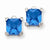 Sterling Silver Blue CZ Earrings