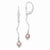 Sterling Silver Cultured Pearl Leverback Earrings