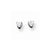 Sterling Silver 3mm Heart CZ Stud Earrings