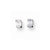 Sterling Silver 3x5mm Oval CZ Stud Earrings