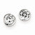 Sterling Silver 5mm CZ Round Bezel Stud Earrings