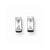 Sterling Silver 3.5x7mm CZ Baguette Stud Earrings