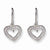 Sterling Silver CZ Heart Earrings