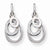 Sterling Silver CZ Oval Earrings