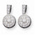 Sterling Silver CZ Antique Style Earrings
