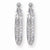 Sterling Silver CZ Hoop Earrings
