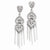 Sterling Silver CZ Heart Earrings