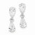 Sterling Silver Dangling CZ Earrings