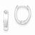 Sterling Silver Oval Hinged Hoop Earrings