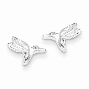 Sterling Silver Hummingbird Post Earrings