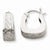 Sterling Silver Design Hoop Earrings