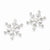 Sterling Silver Snowflake Post Earrings