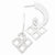 Sterling Silver Geometric Hammered Dangle Swirl Earrings