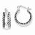 Sterling Silver Antiqued Hoop Earrings