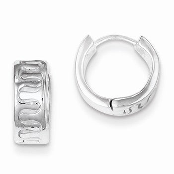 Sterling Silver Huggy-Style Earrings