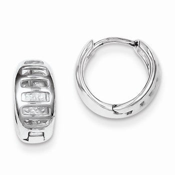 Sterling Silver Huggy-Style Earrings
