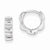 Sterling Silver Huggy-Style Earrings