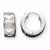 Sterling Silver Heart Cut Out Hoop Earrings