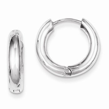 Sterling Silver Polished Hoop Earrings