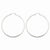 Sterling Silver Rhodium-plated 2.25mm Diamond-cut Hoop Earrings