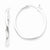 Sterling Silver Wavy 2.25mm Hoop Earrings