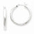 Sterling Silver 3.75mm Hoop Earrings