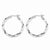 Sterling Silver 3.50mm Hoop Earrings