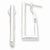 Sterling Silver Tube Hoop Earrings