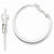 Sterling Silver Flat Hoop Earrings