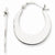 Sterling Silver Flat Hoop Earrings