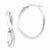 Sterling Silver Twisted Hoop Earrings