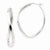 Sterling Silver Oval Hoop Earrings