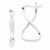 Sterling Silver Twisted Oval Hoop Earrings