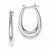 Sterling Silver Oval Hoop Earrings