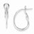 Sterling Silver Hoop Clip Back Earrings