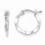 Sterling Silver Twisted Hoop Earrings
