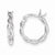 Sterling Silver Twisted Hoop Earrings
