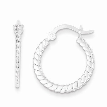 Sterling Silver Flat Fancy Earrings