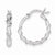 Sterling Silver Wrapped Hoop Earrings