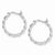 Sterling Silver Twisted Hoop Earrings