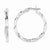 Sterling Silver Twisted Hoop Earrings